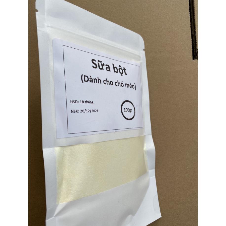 Sữa bột 100gr Sữa cho chó mèo dạng bột