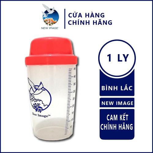 Bình lắc sữa non Alpha Lipid có vạch chia theo ml