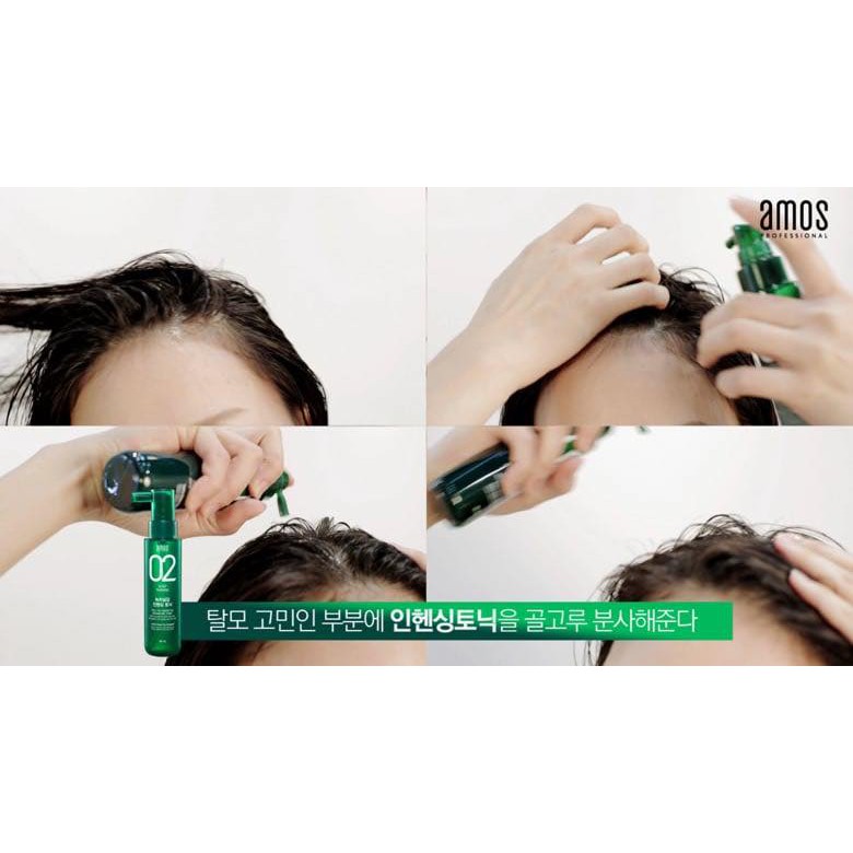 Dầu Dưỡng Da Đầu Kích Thích Mọc Tóc Hương Trà Xanh AMOS Scalp Nourish The Green Tea Tonic