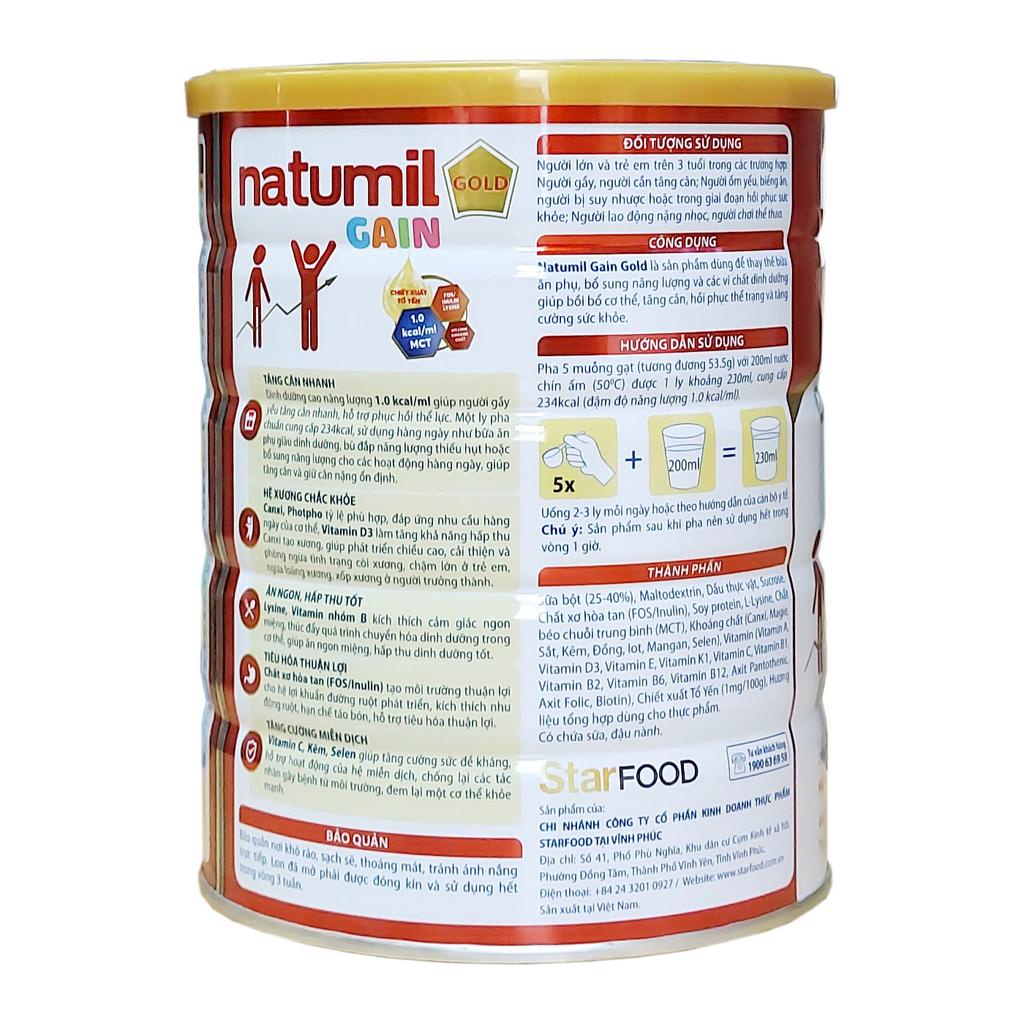 Sữa Natumil 900g Dành cho người gầy [Date 2025]