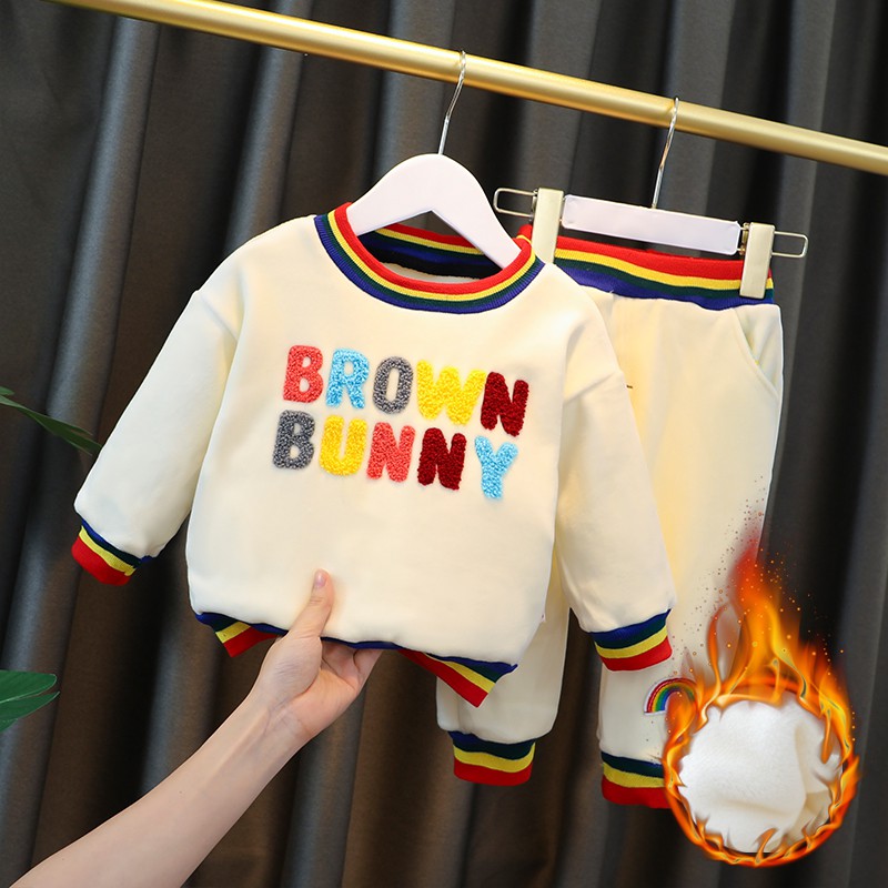 bộ nỉ bông dày ấm cho bé