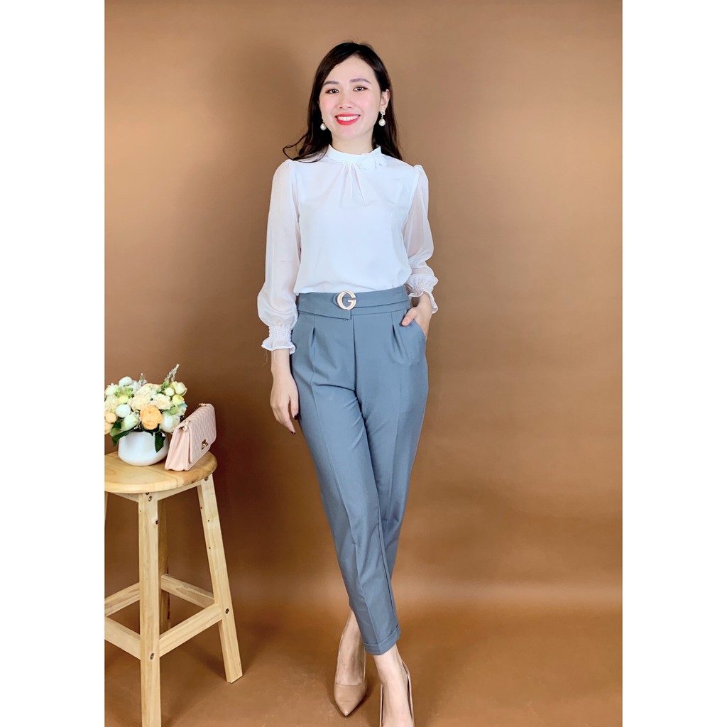 Quần Âu nữ công sở chất kaki mịn co dãn Emvy - Q1 | BigBuy360 - bigbuy360.vn