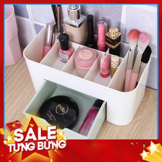 Kệ Trang Điểm Kệ Mỹ Phẩm Nhựa Mini Có Ngăn Kéo (Gia dụng tiện ích 1102)