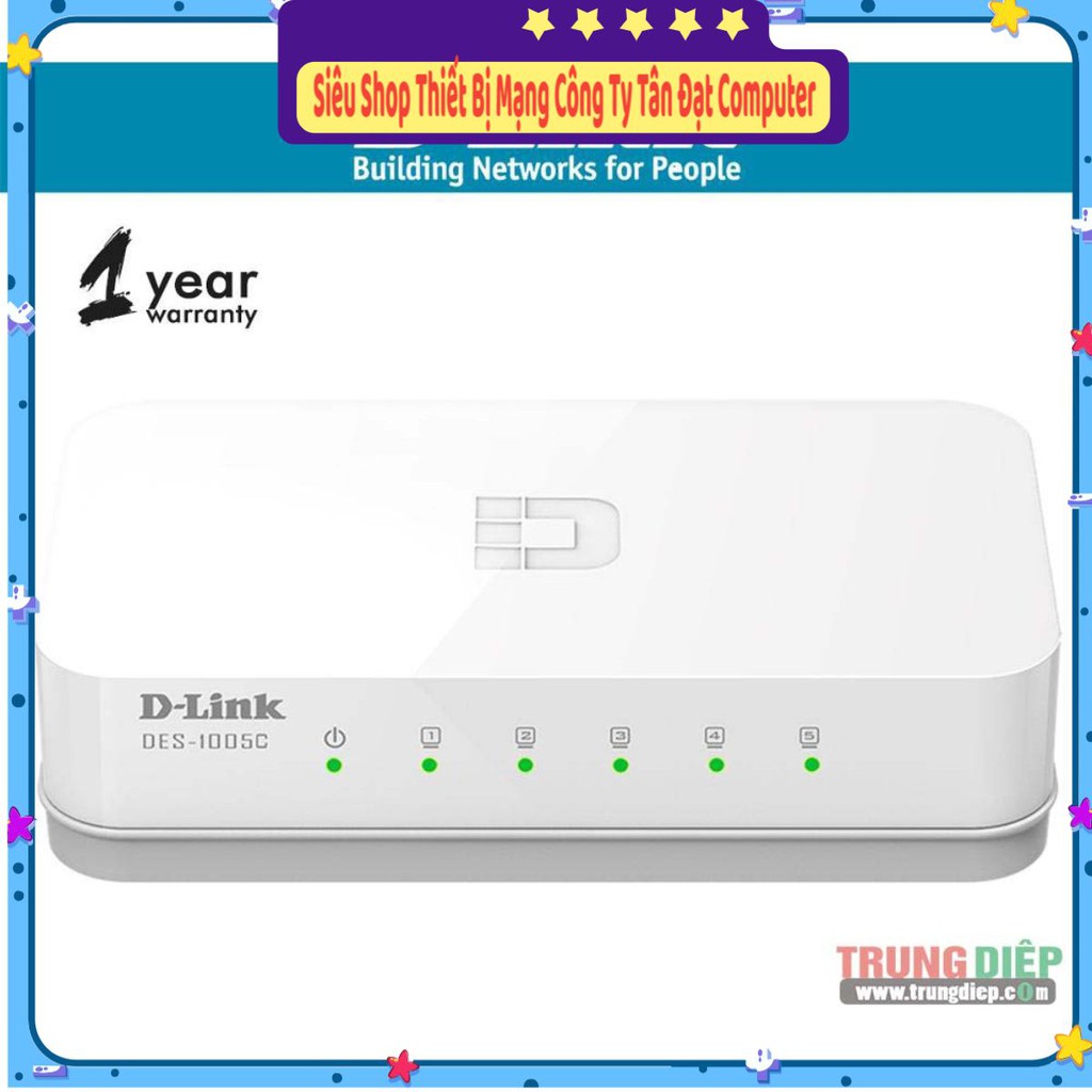 Switch D-LINK DES - 1005C 5 Port 10/100Mbps