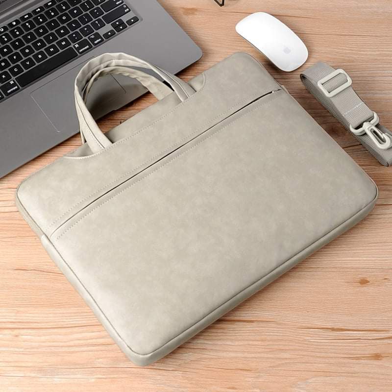 Túi xách đựng laptop, macbook nữ thời trang có dây đeo chéo - tặng kèm túi nhỏ