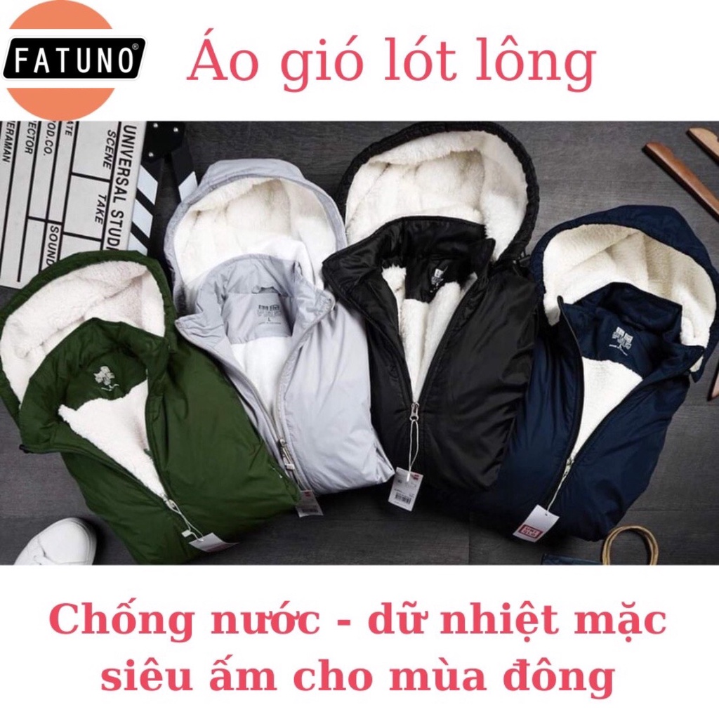 [HÀNG ĐẸP- MŨ RỜI- CÓ TÚI TRONG] Áo khoác nam lót lông cừu đẹp cao cấp siêu ấm siêu nhẹ chống nước cản gió