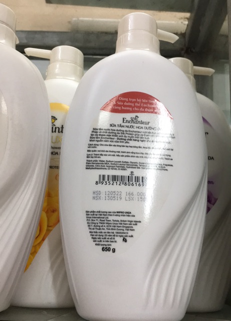 Sữa tắm enchanter vòi 650g