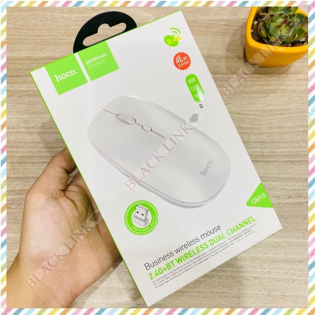 Chuột Không Dây HOCO GM15 Máy Tính Laptop Tương Thích Mọi Hệ Điều Hành