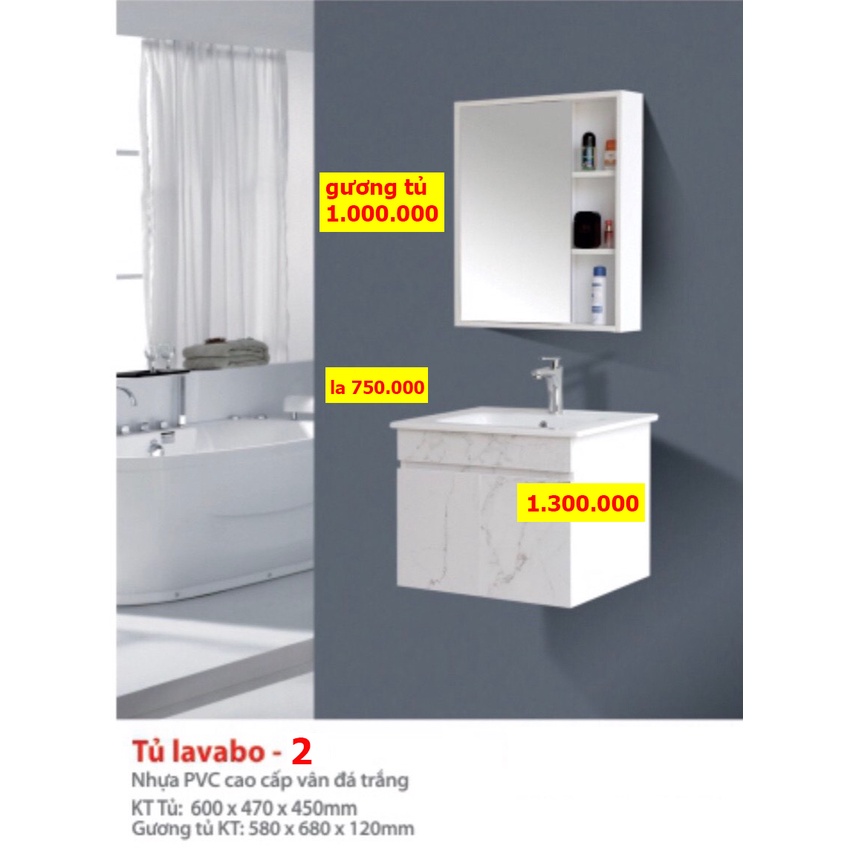 combo tủ lavabo, chậu rửa mặt lavabo, gương tủ, gương led cảm ứng, bàn đá 2 tầng
