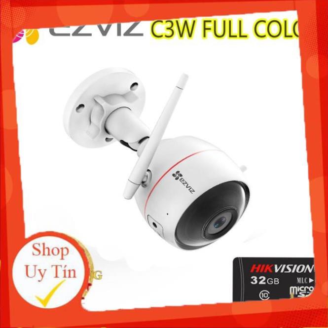 Camera IP Wifi 2MP EZVIZ C3W Full color (CSCV310A03C2WFRL) kèm theo thẻ nhớ 32GB