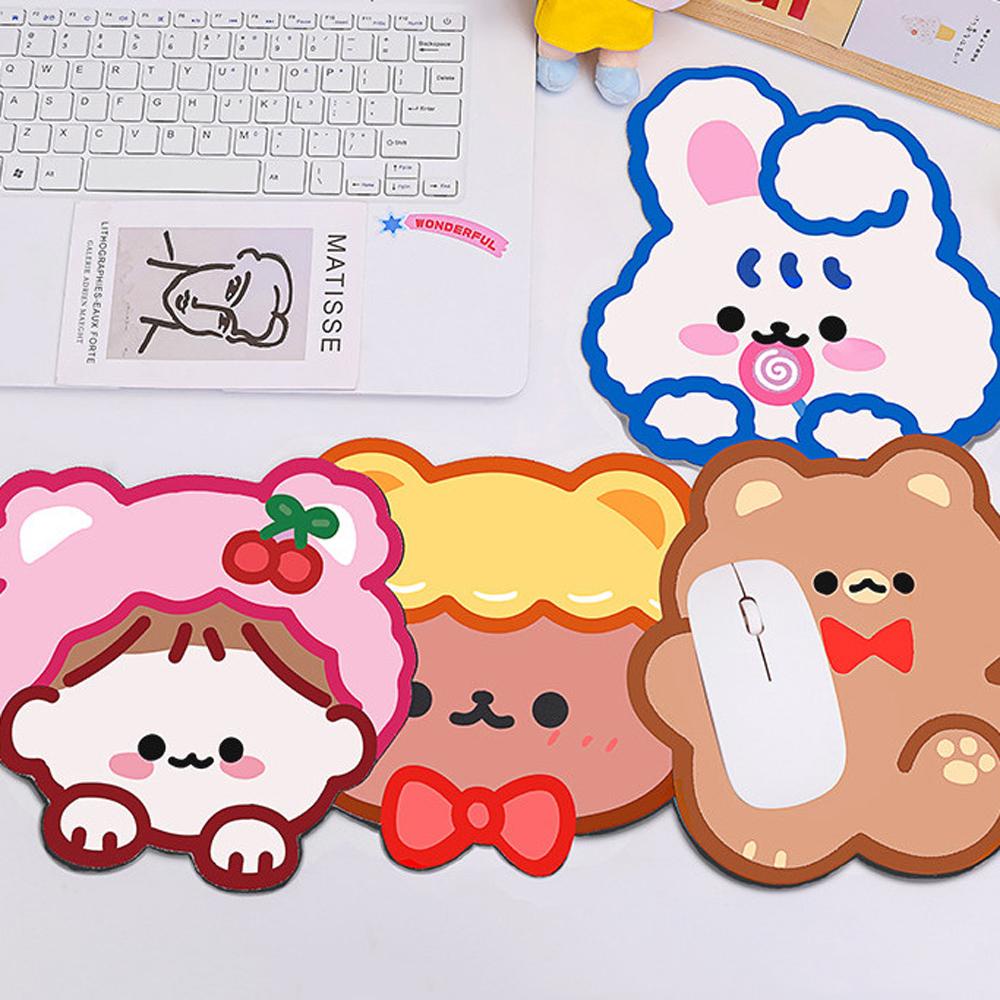 Tấm Lót Chuột Để Bàn Trang Trí Hình Thỏ Hoạt Hình 20x22cm Dễ Thương Cho Bé Trai Gái