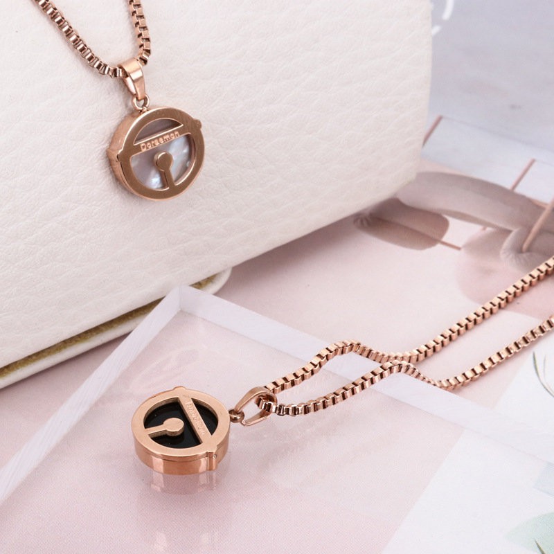 Vòng cổ ngắn bằng thép titanium mạ vàng hồng mặt Doraemon đáng yêu phong cách Nhật Bản thời trang dễ phối đồ cho nữ