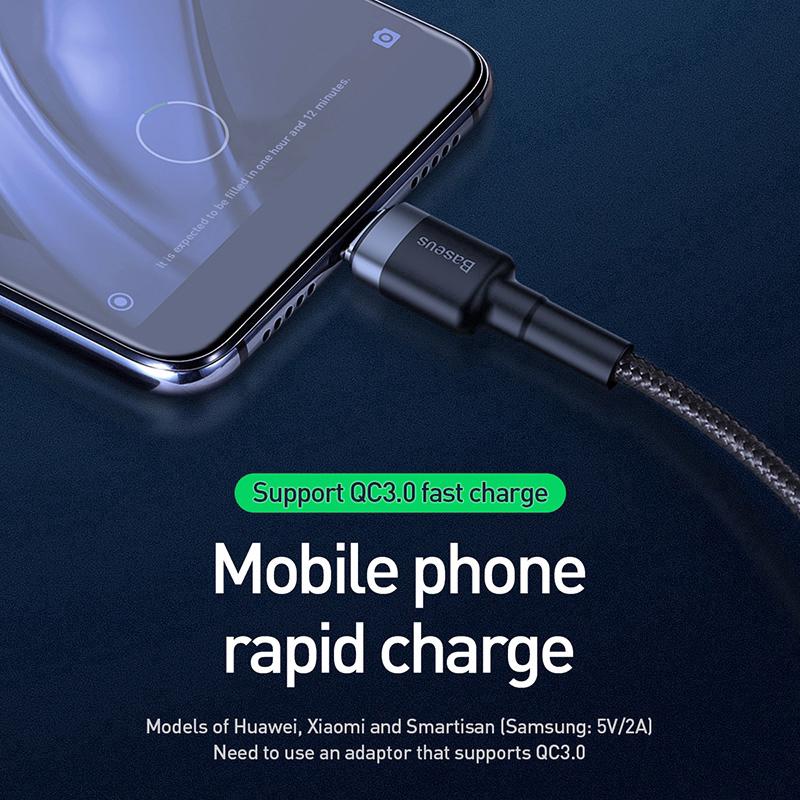 Dây cáp sạc nhanh BASEUS USB Type C 5A cho điện thoại Android và iPad pro