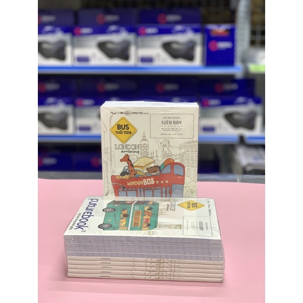 Tập học sinh Futurebook 96 trang, ô kẻ ngang, ô caro 4 ôly, định lượng 70gsm