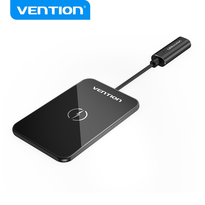 Đế sạc nhanh không dây VENTION mặt gương thông hơi 15W đầu ra nhanh dành cho iPhone/Android hỗ trợ PD QC/ AFC