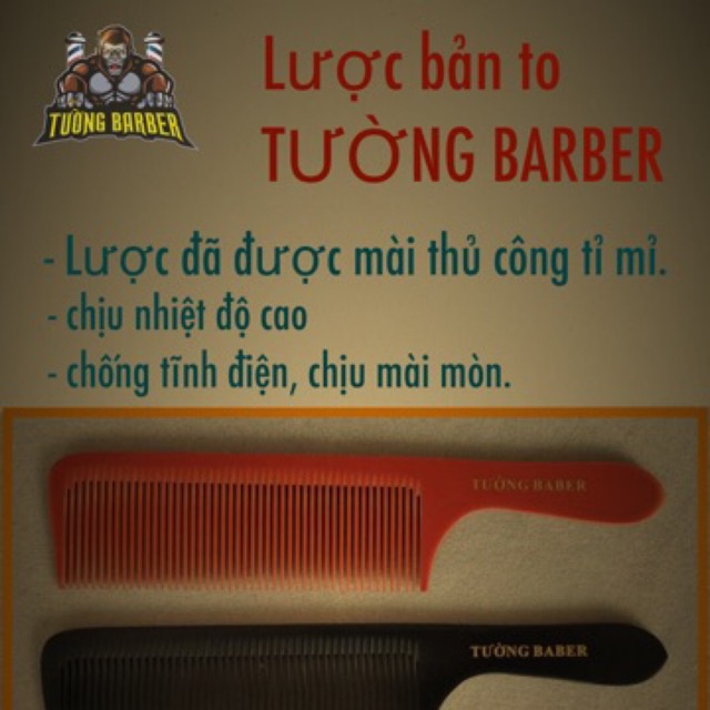 Lược cắt tóc nam bản to TƯỜNG BARBER 2021