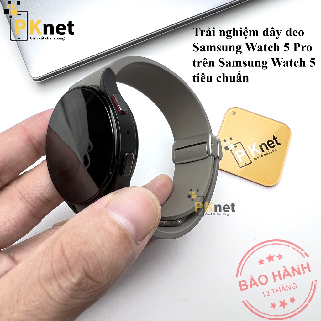 Dây đeo đồng hồ Samsung Watch 5/ Watch 5 Pro/ Watch 4/ Watch 4 Classic Chính Hãng [Dây theo máy, khóa Nam châm]