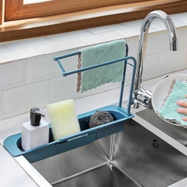 Kệ Để Đồ Rửa Chén Bát Đa Năng Có Chỗ Treo Khăn Thông Minh Giao Màu Ngẫu Nhiên - Khay Để Đồ Rửa Chén Bát | BigBuy360 - bigbuy360.vn