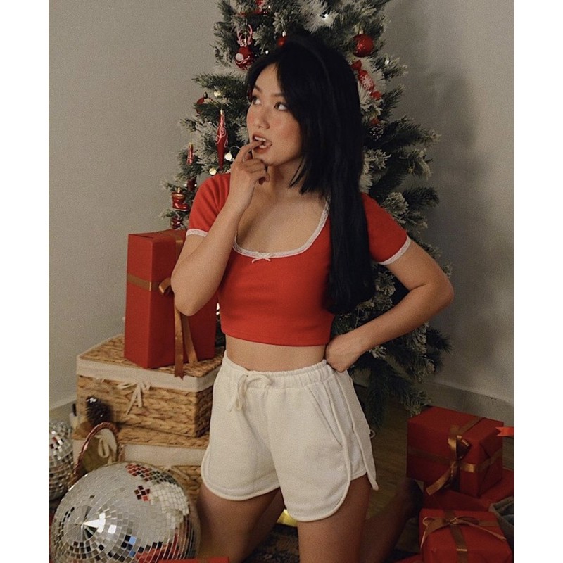 ÁO_CROTOP_VIỀN_REN(kèm hình thật 100%)