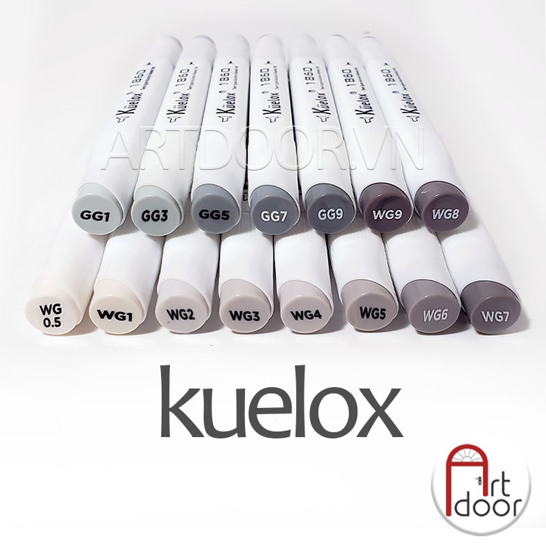 [ARTDOOR] Bút Marker KUELOX (Gam Xám từ WG0.5-GG9)