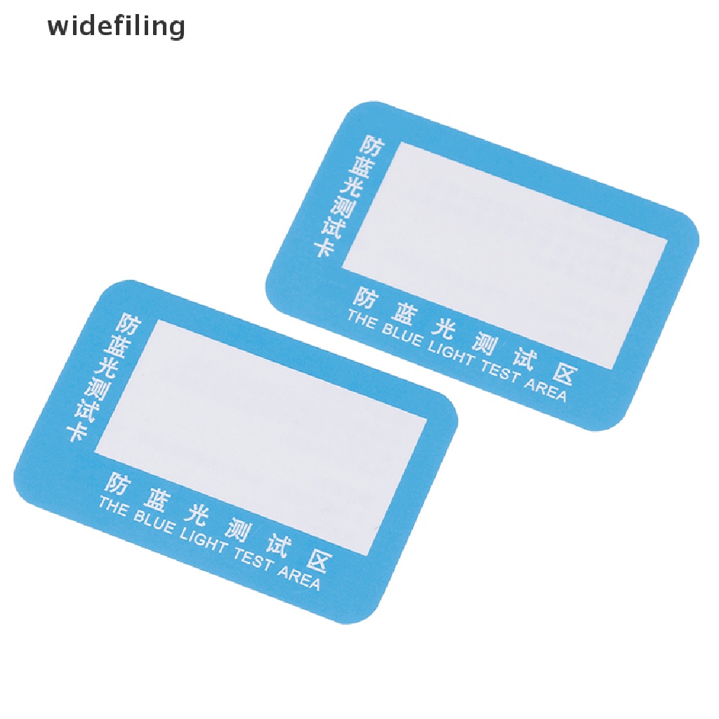 [Hàng mới về] Set 10 thẻ kiểm tra kính chống ánh sáng xanh tái sử dụng tiện lợi