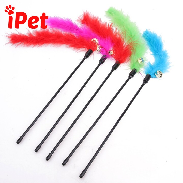Cây Trêu Chó Mèo Bằng Lông Có Lục Lạc - iPet Shop
