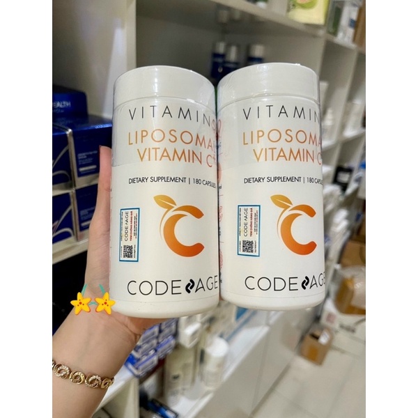 Viên Uống Vitamin C Sáng Da Thế Hệ Mới Code Age Liposome Vitamin C 180 Viên