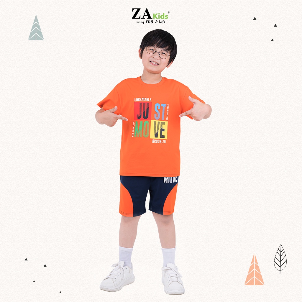 Bộ Quần Áo Thun Ngắn Tay Bé Trai  ZA KIDS 21085T/ZA22190TN