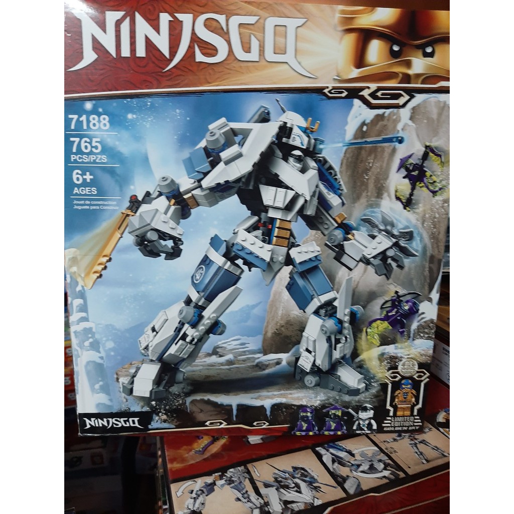 (Có Sẵn) đồ chơi lắp ráp ninjago 7188 chiến ráp người máy robot băng của zane