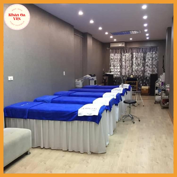 [Loại 1 Tốt Nhất] Ga/ Drap Giường Spa ,Nối Mi, Phun Xăm Chất Liệu Thun Kích Thước May Theo Yêu Cầu