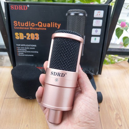 Trọn Bộ Sound Card K500 Mic SD203 . Chuyên Dùng Livestream , Thu Âm , Live Bigo . Bảo Hành 12 Tháng