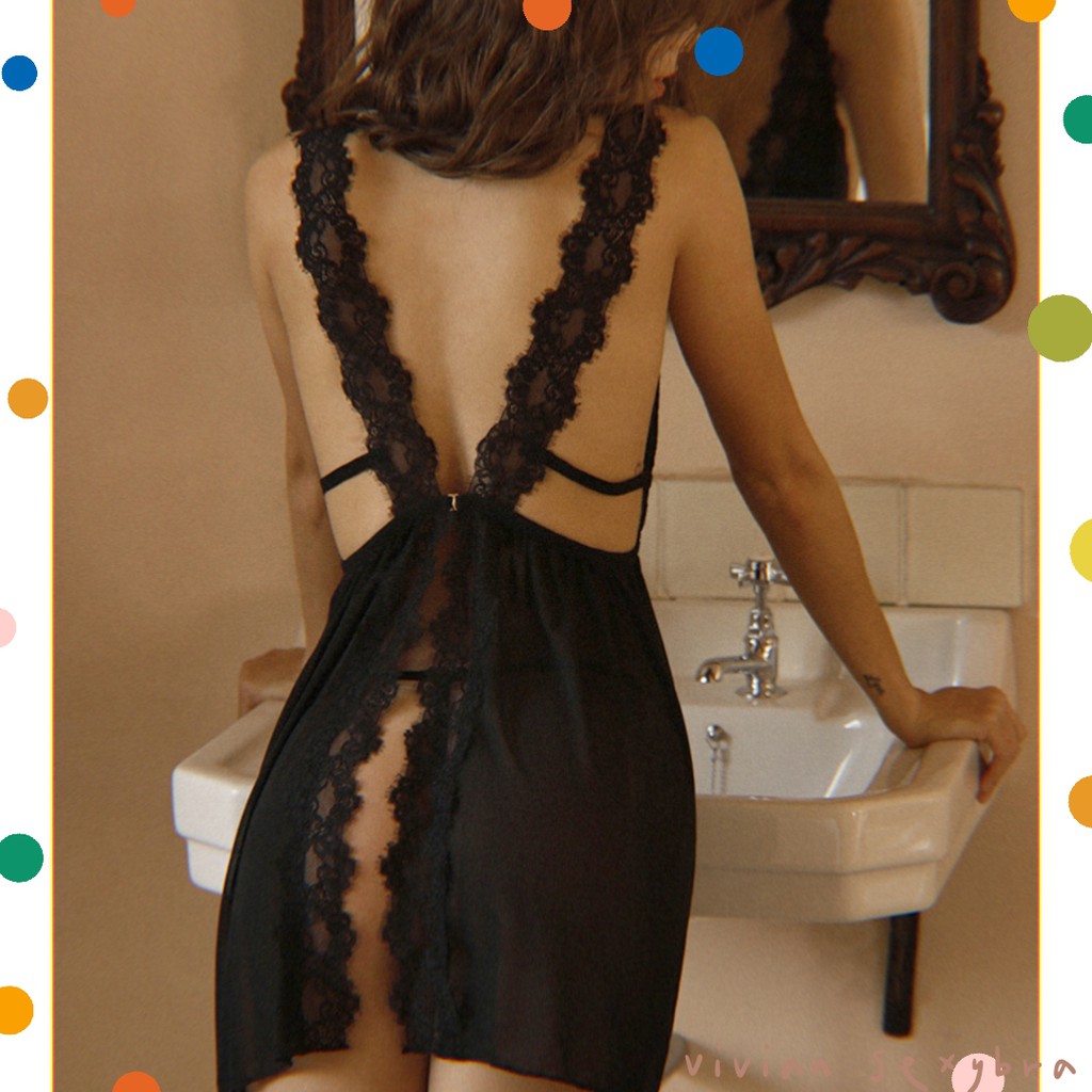 🌺Sexy Váy Đầm ngủ lụa ren 🌺Freeship🌺Sét cosplay hai dây có đệm ngực  (Kèm Quần Chíp) Freesize 40-65kg---001 | BigBuy360 - bigbuy360.vn