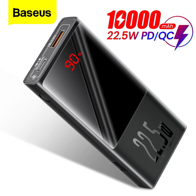 Pin Sạc Dự Phòng Baseus BJ02 Màn Hình LED 10000mAh USB Type C PD QC 3.0 20000mAh Dành