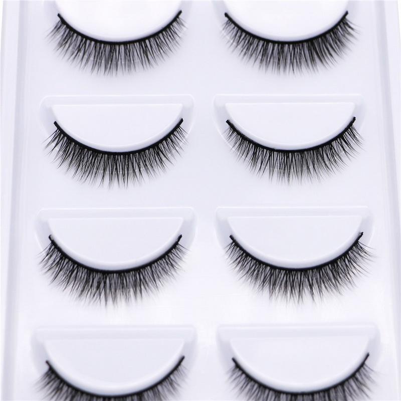 Set 5 cặp lông mi giả ngắn tự nhiên có thể hỗ trợ tạo mắt hai mí | BigBuy360 - bigbuy360.vn