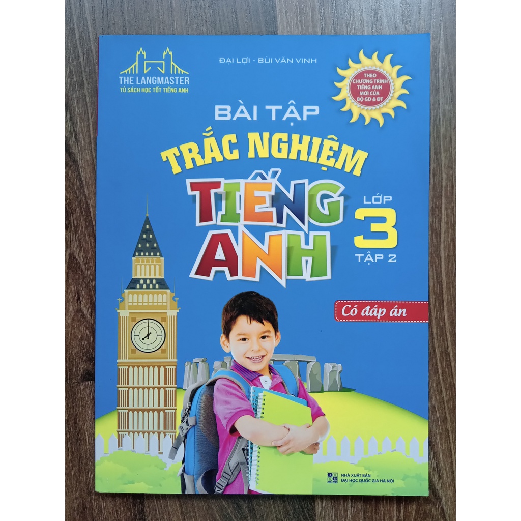 Sách - Combo bài tập trắc nghiệm tiếng anh lớp 3 (T1 + T2)