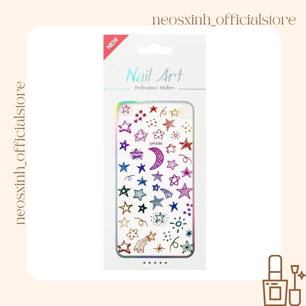 Sticker Dán Móng Tay Mèo Cầu Vòng DP2087-2094 Cute Hot Trend - Hình Dán Móng - Neosxinh Nails