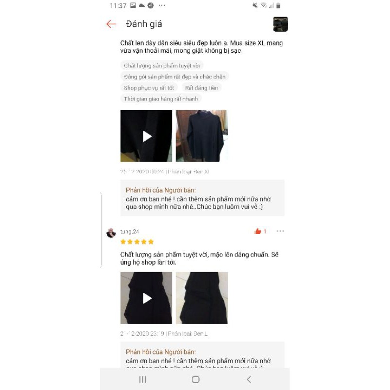 Áo len Nam cổ 3 phân