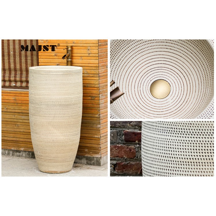 Chậu Rửa Lavabo Gốm Sứ Nghệ Thuật L040 – Phong Cách Retro