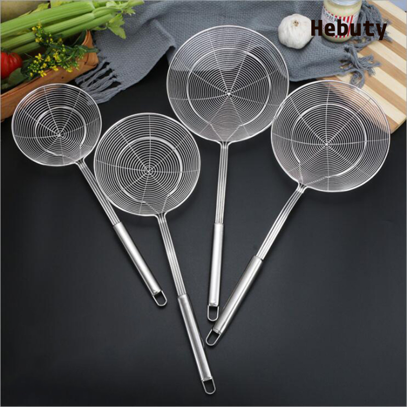 [Home & Living]Stainless Steel Skimmer Chinese Indian Strainer Ladle Frying Chicken 14cm