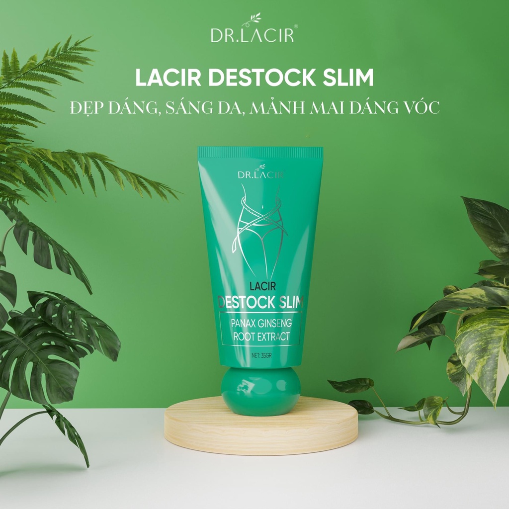 Mini Kem Tan Mỡ Destock Slim Drlacir,hộp35gr Giúp hỗ trợ giảm số đo các vòng trên cơ thể