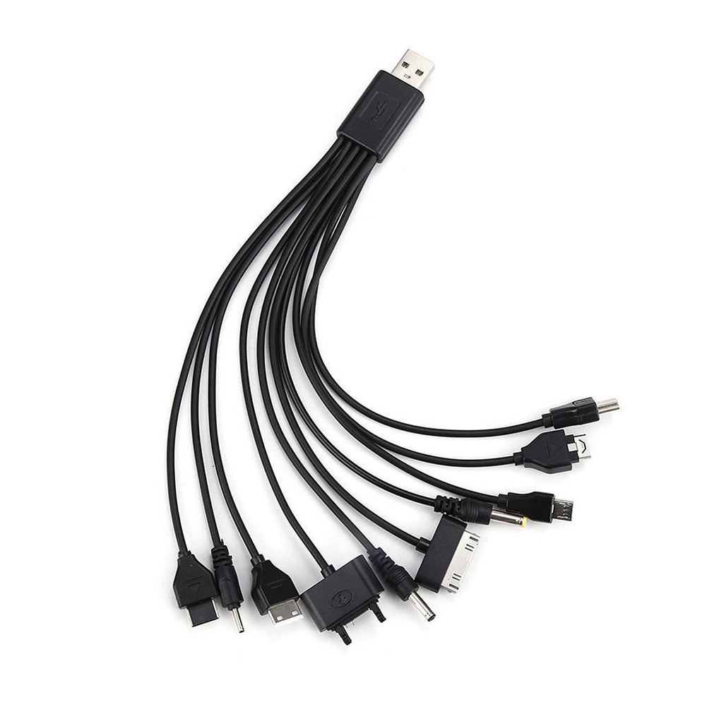 Dây cáp sạc điện thoại USB đa năng 10 trong 1 nhỏ gọn tiện lợi