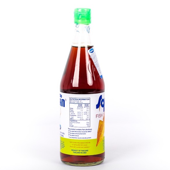 Nước mắm nhãn Cá Mực 725ml xuất xứ Thái Lan nước mắm ngon đậm đà