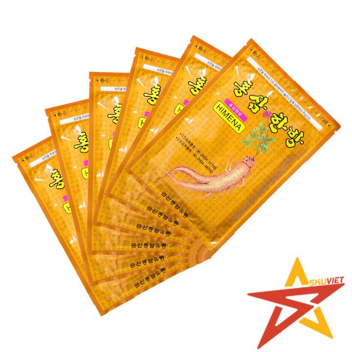 Cao Dán Hồng Sâm Hàn Quốc Màu Vàng