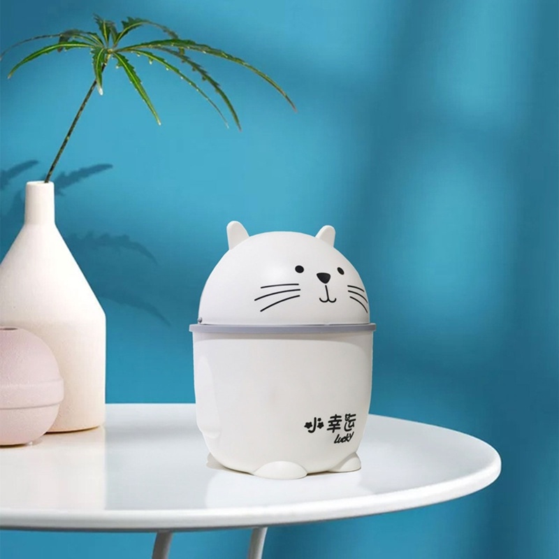 Thùng rác để bàn hình hoạt hình sáng tạo