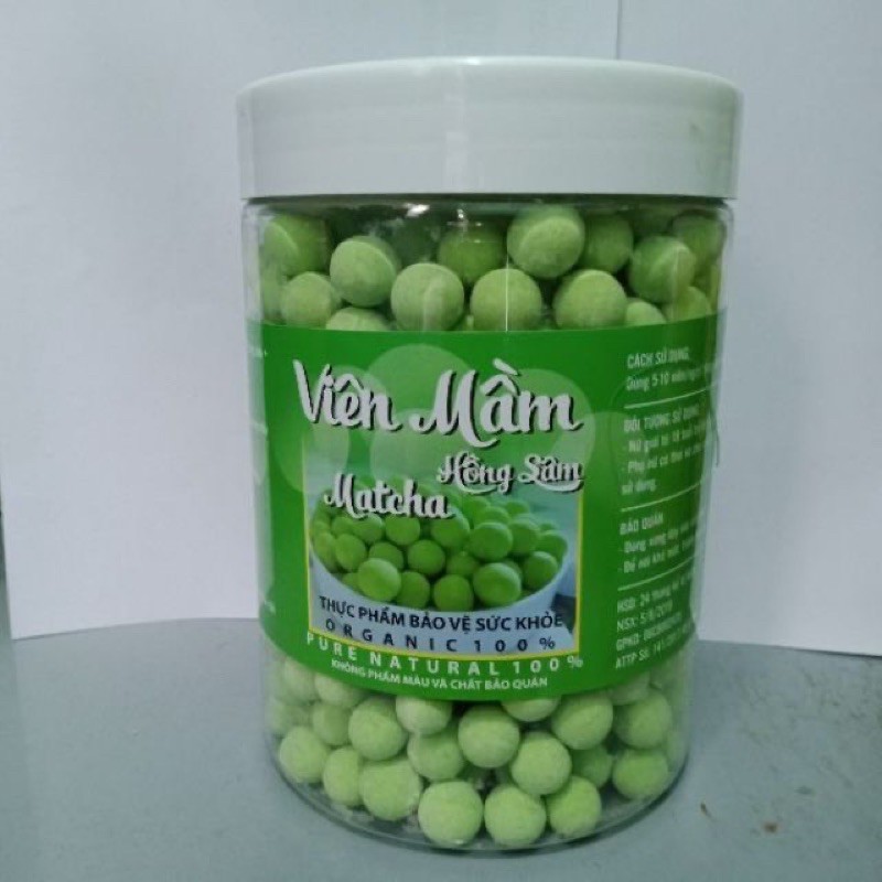 1 kg viên mầm đậu nành Hồng sâm macha tăng kích thước vòng .