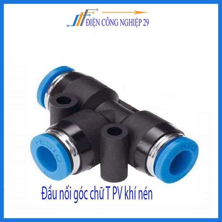 Đầu nối chữ T cho hệ thống phun sương,khí nén đầy đủ kích thước 4mm,6mm,8mm ,10mm,12mm,14mm,16mm