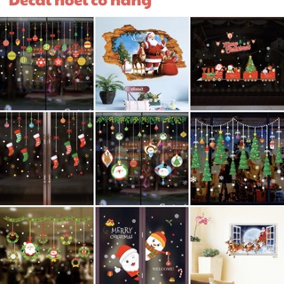 DECAL DÁN KIẾNG CỬA RA VÀO TRANG TRÍ NOEL