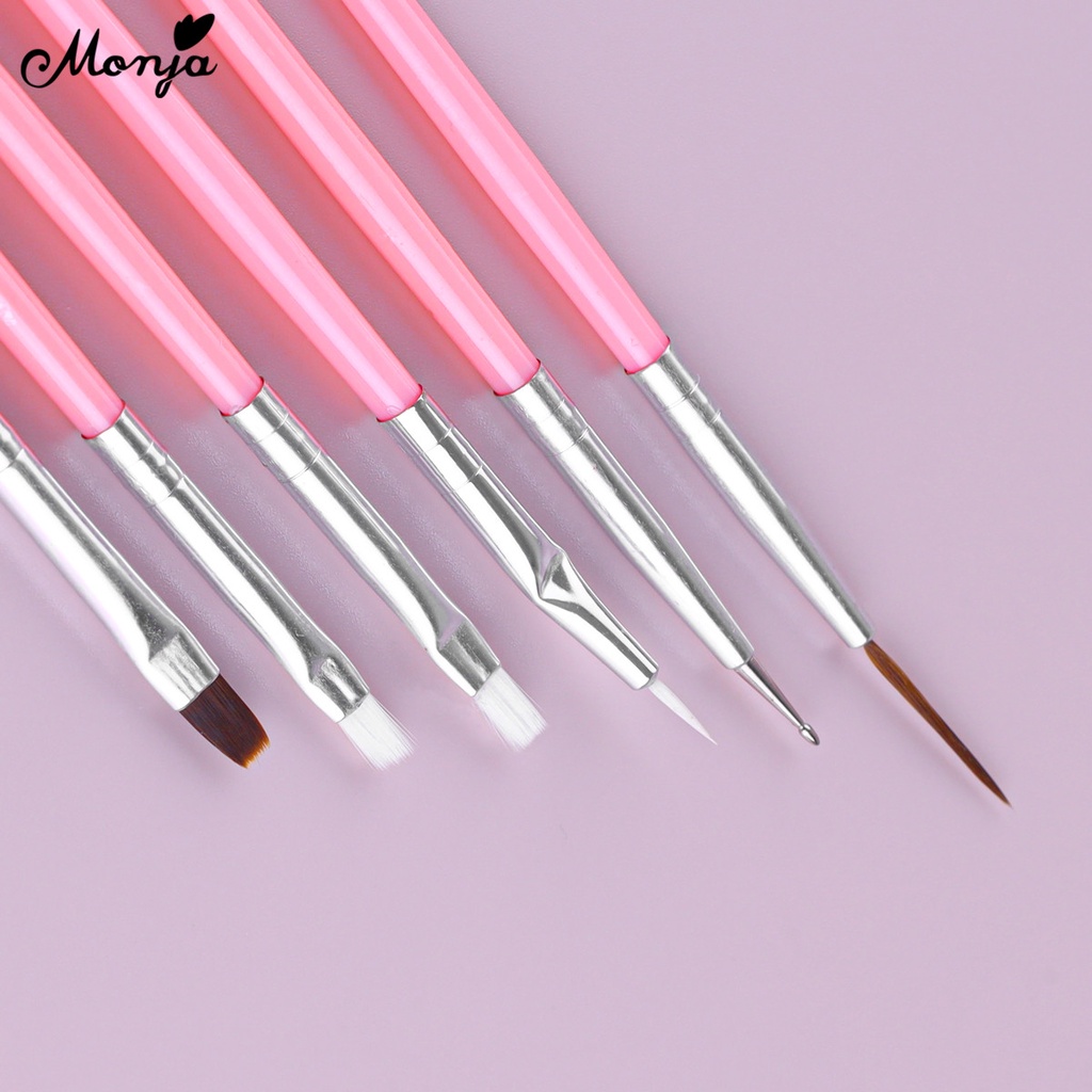 MONJA [Hàng mới về] Set 15 Cọ Vẽ Móng Tay Nghệ Thuật Chất Lượng Cao