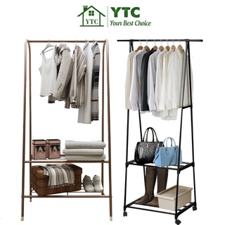 Kệ Treo Quần Áo Đa Năng Có Bánh Xe KCA01