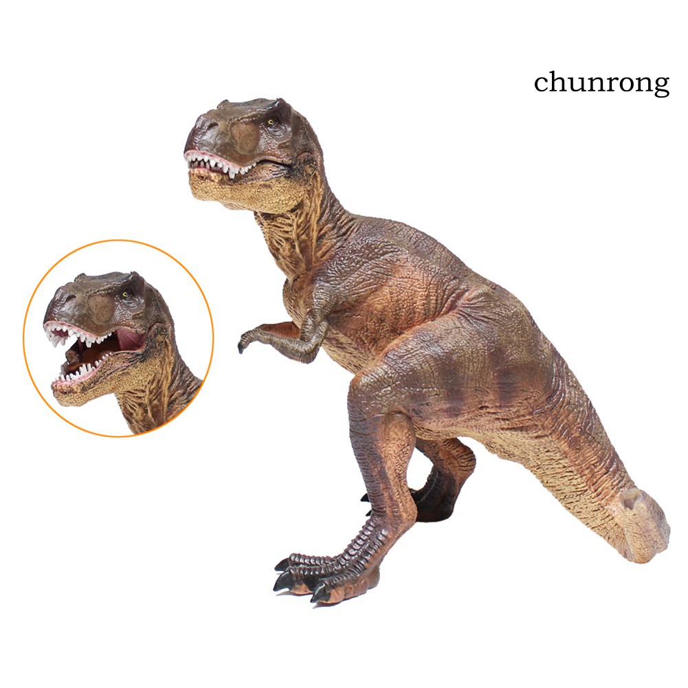 CR+Simulation PVC T-Rex Dinosaur Action Figure Model Kids Education Toy Collectible